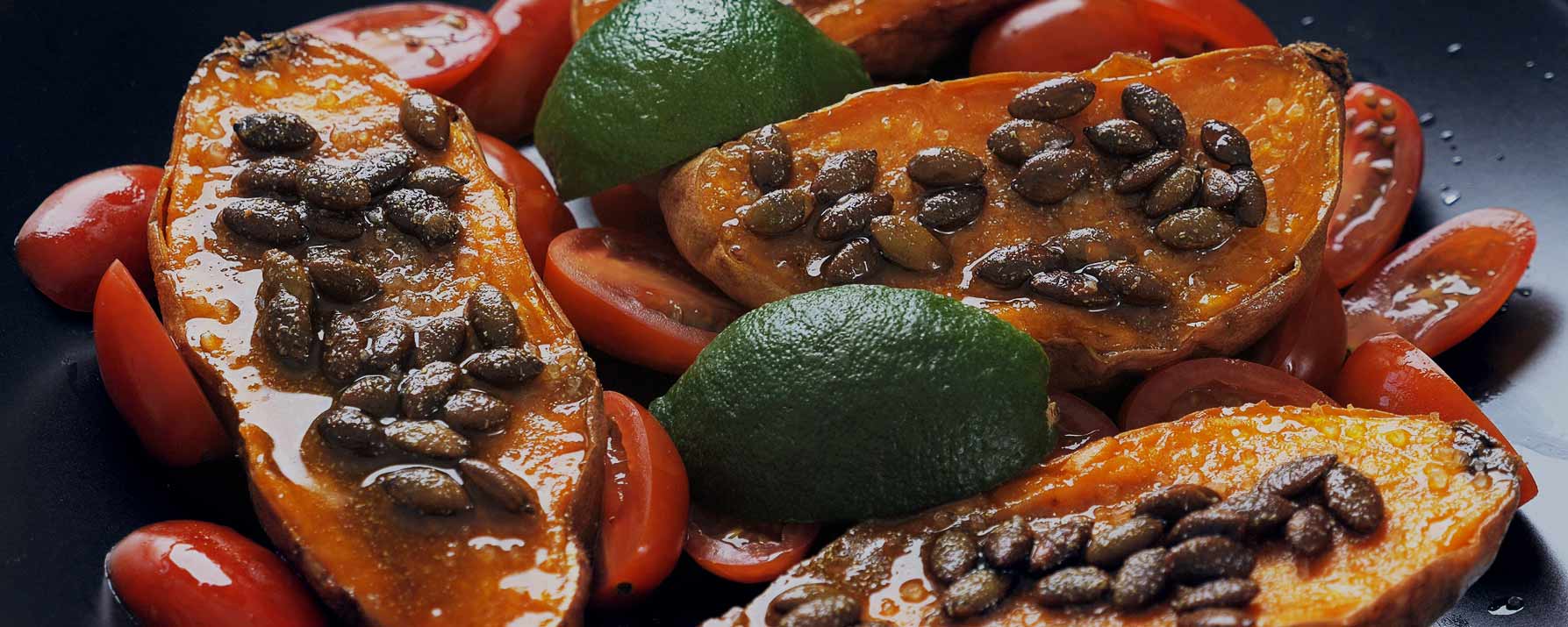 Baked in a toaster oven sweet potatoes